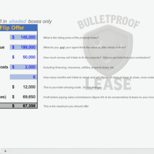 2 Minute Offer Tool for Rentals and Flips